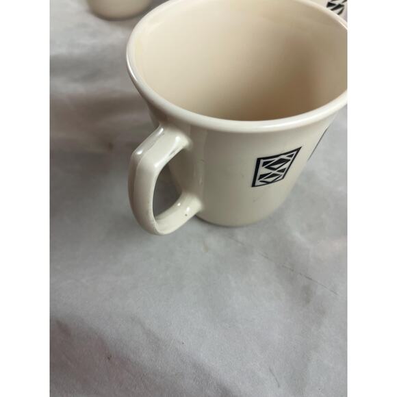 Corelle Corning Tribal Spirit Cups Mugs Set of 4  Aztec Design Mid Century - Picture 7 of 9